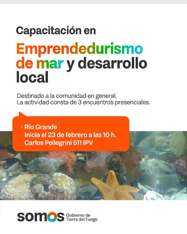 GOBIERNO CONVOCA A LA CAPACITACIÓN: “EMPRENDEDURISMO DE MAR Y DESARROLLO LOCAL DESDE EL ENFOQUE ECOSISTÉMICO”