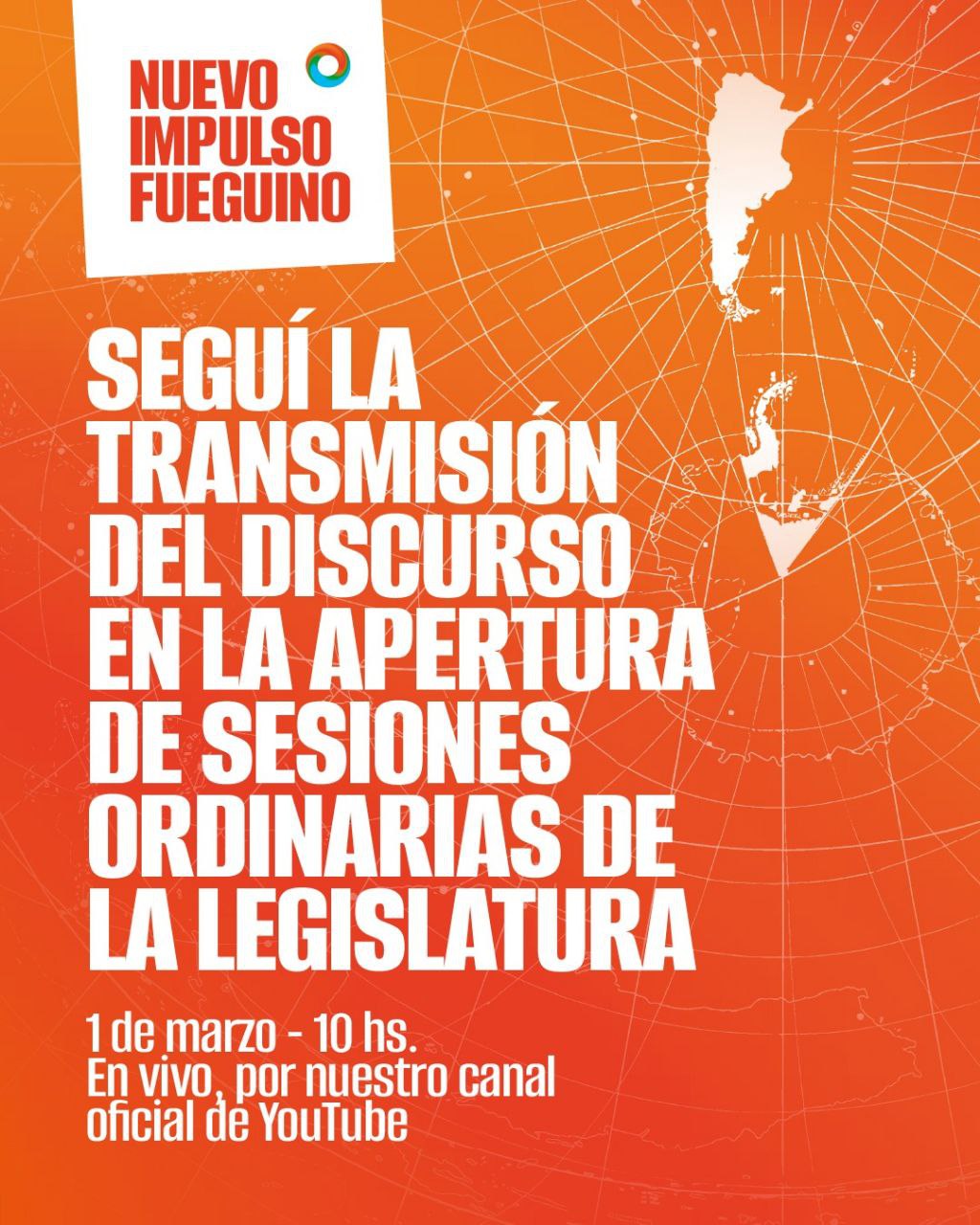 EL GOBERNADOR MELELLA BRINDARÁ SU MENSAJE A LA COMUNIDAD FUEGUINA EN LA APERTURA DE SESIONES ORDINARIAS