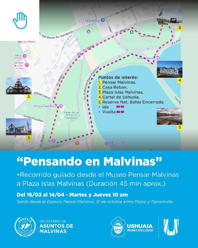 EL MUNICIPIO DE USHUAIA IMPULSA VISITAS GUIADAS PARA MANTENER VIVA LA CAUSA MALVINAS
