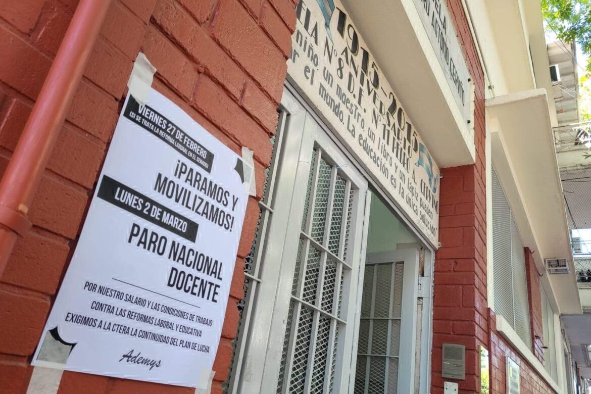 Jornada de protesta docente: «Vamos a seguir el plan de lucha hasta que Milei pare con el ajuste»