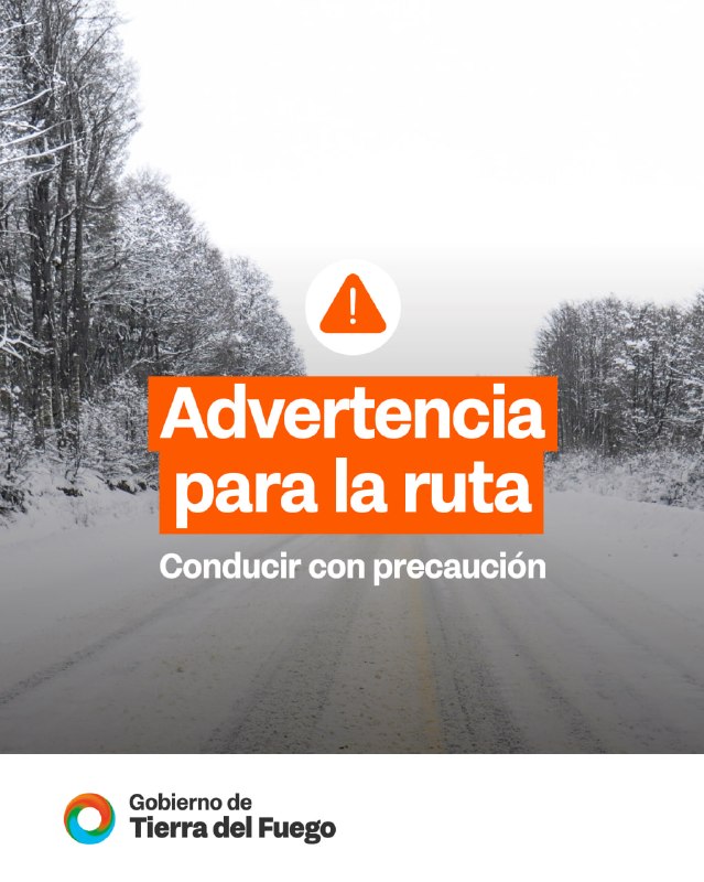 SE RECOMIENDA EXTREMAR PRECAUCIÓN AL CIRCULAR EN LA ZONA DEL PASO GARIBALDI ANTE NEVADA