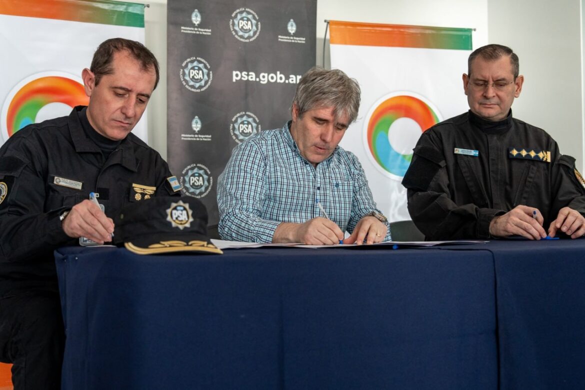 LA PROVINCIA Y LA PSA AVANZAN EN ACCIONES CONJUNTAS PARA FORTALECER LA SEGURIDAD AEROPORTUARIA