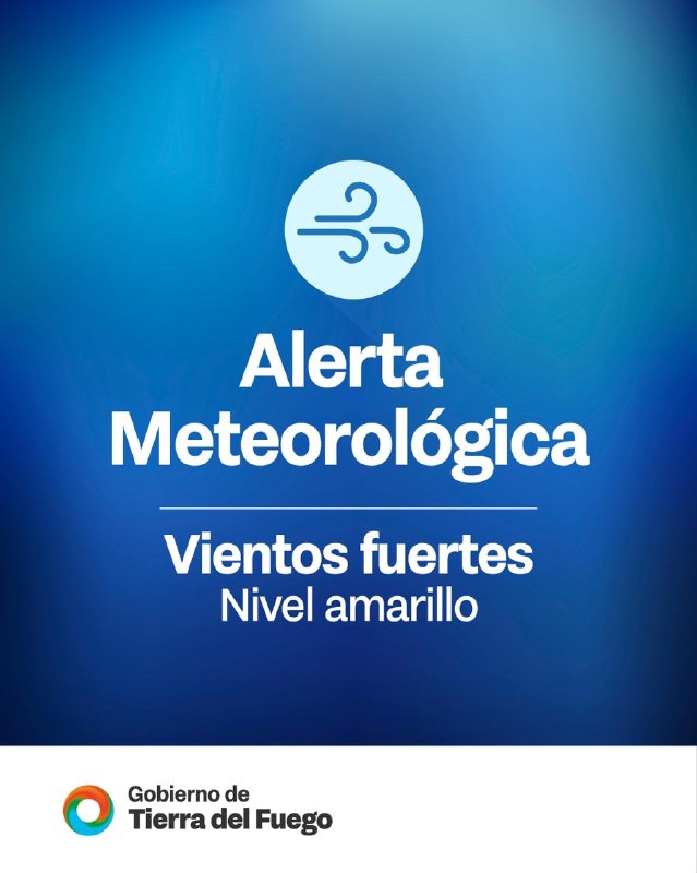 RIGE ALERTA AMARILLA POR VIENTOS PARA ESTE LUNES
