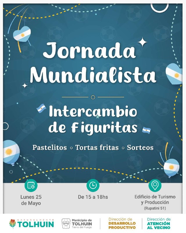Compartirán una Jornada Mundialista por el 25 de Mayo en Tolhuin