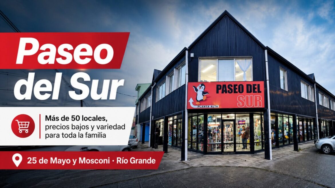 Paseo del Sur afianza su poderío comercial en Río Grande: más de medio centenar de negocios, economía familiar y una oferta sin igual