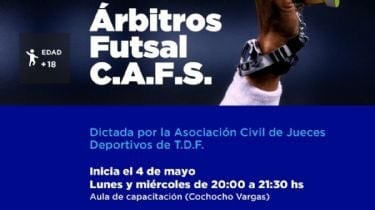 Impulsan la formación arbitral en futsal con una nueva propuesta de capacitación en la ciudad