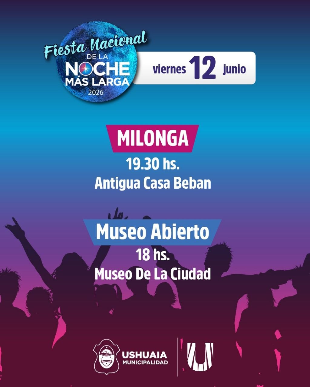 USHUAIA SE PREPARA PARA VIVIR UN FIN DE SEMANA REPLETO DE PROPUESTAS POR LA FIESTA NACIONAL DE LA “NOCHE MÁS LARGA” 2026