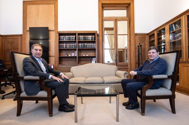 EL GOBERNADOR MELELLA MANTUVO UNA REUNIÓN CON DIEGO SANTILLI