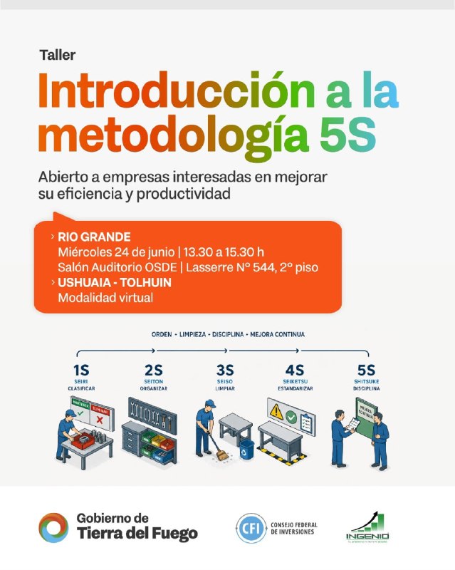 LA METODOLOGÍA 5S LLEGA CON UNA NUEVA PROPUESTA ABIERTA A EMPRESAS DE TODA LA PROVINCIA