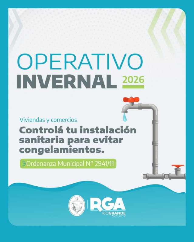 SE RECUERDAN LAS MEDIDAS PARA PREVENIR EL CONGELAMIENTO DE LAS CAÑERÍAS