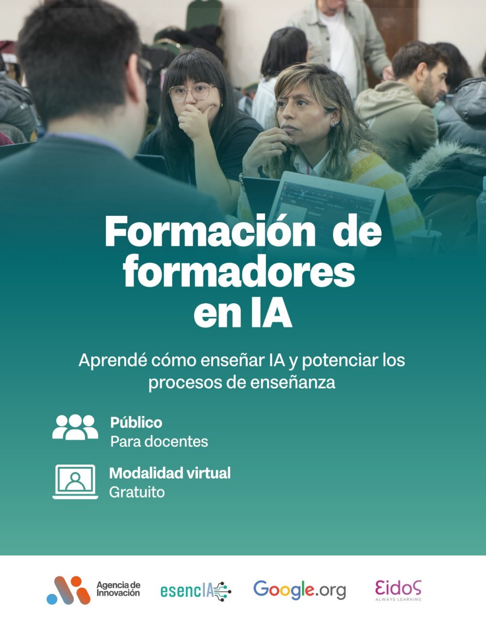 GOBIERNO INVITA A PARTICIPAR DE ESENCiA, UNA FORMACIÓN EN INTELIGENCIA ARTIFICIAL CON RESPALDO DE GOOGLE.ORG