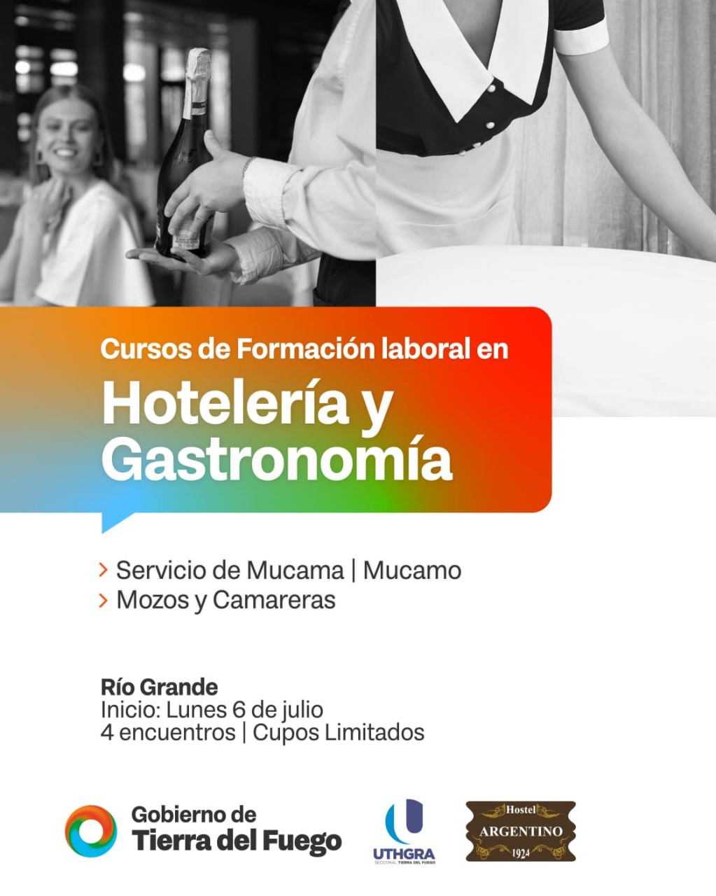 INICIAN LAS PREINSCRIPCIONES PARA LAS CAPACITACIONES EN GASTRONOMÍA Y HOTELERÍA