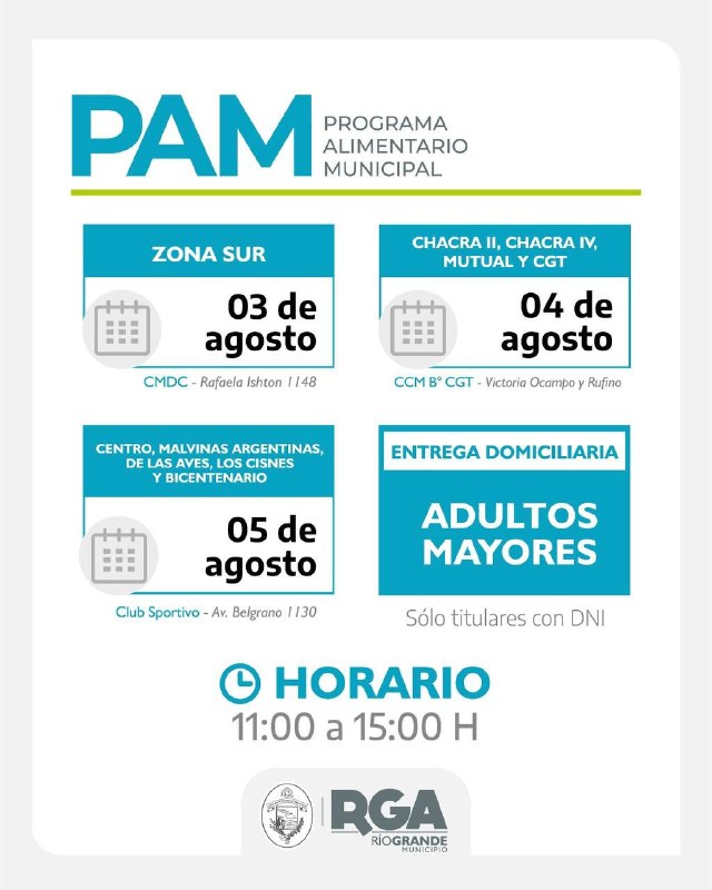 MAÑANA INICIA LA ENTREGA DE MÓDULOS ALIMENTARIOS