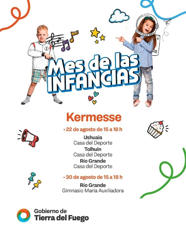 MES DE LAS INFANCIAS: EL GOBIERNO INVITA A DISFRUTAR DE UNA KERMESSE EN TODA LA PROVINCIA