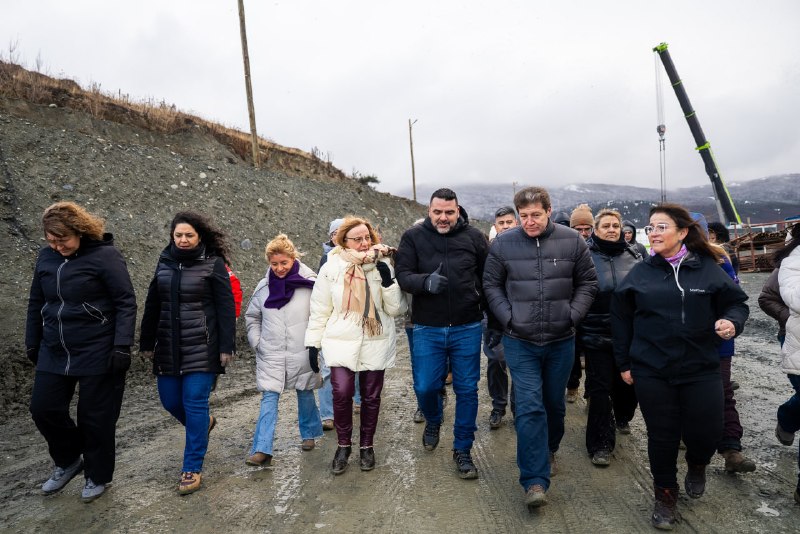 EL GOBERNADOR MELELLA VISITÓ JUNTO A SECTORES SOCIALES E INSTITUCIONALES EL PREDIO DE LA NUEVA USINA DE USHUAIA