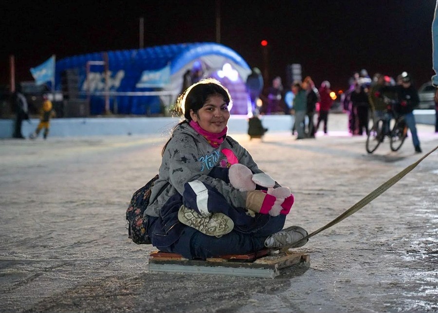 RÍO GRANDE VIVE UN INVIERNO MÁGICO: HIELO, JUEGOS Y CALOR HUMANO EN EL CORAZÓN DEL CONO DE SOMBRA