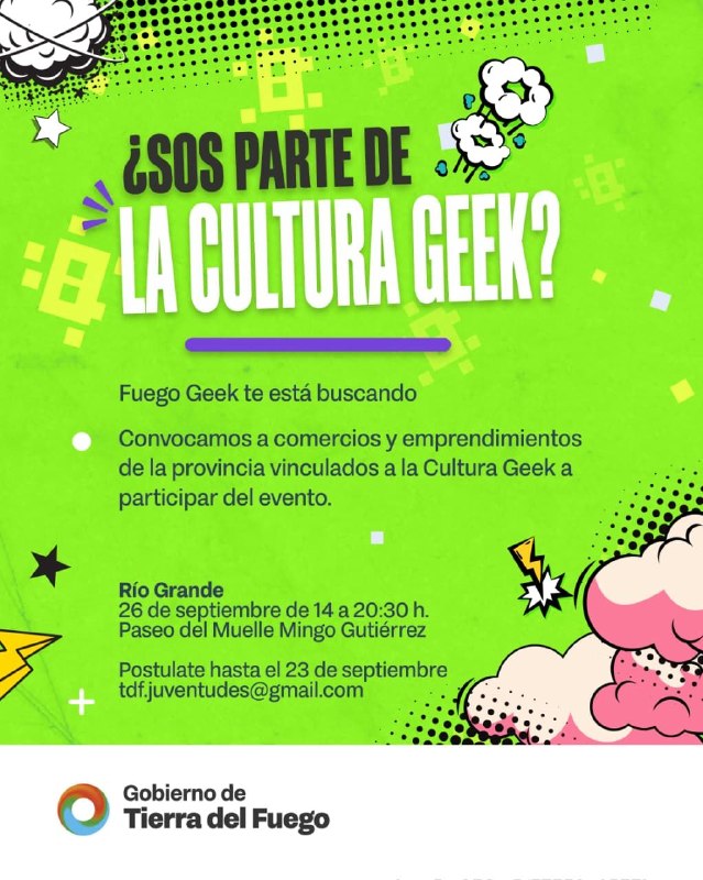 FUEGO GEEK: CONVOCAN A EMPRENDEDORES A PARTICIPAR DE LA PRIMERA CONVENCIÓN DE COMICS PARA LAS JUVENTUDES