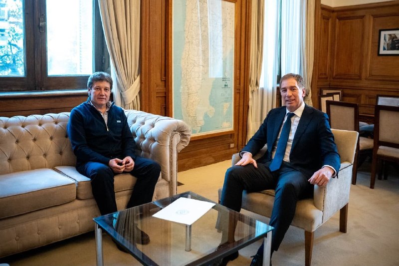 EL GOBERNADOR MELELLA MANTUVO UNA NUEVA REUNIÓN DE TRABAJO CON EL MINISTRO SANTILLI CON AGENDA PROPIA