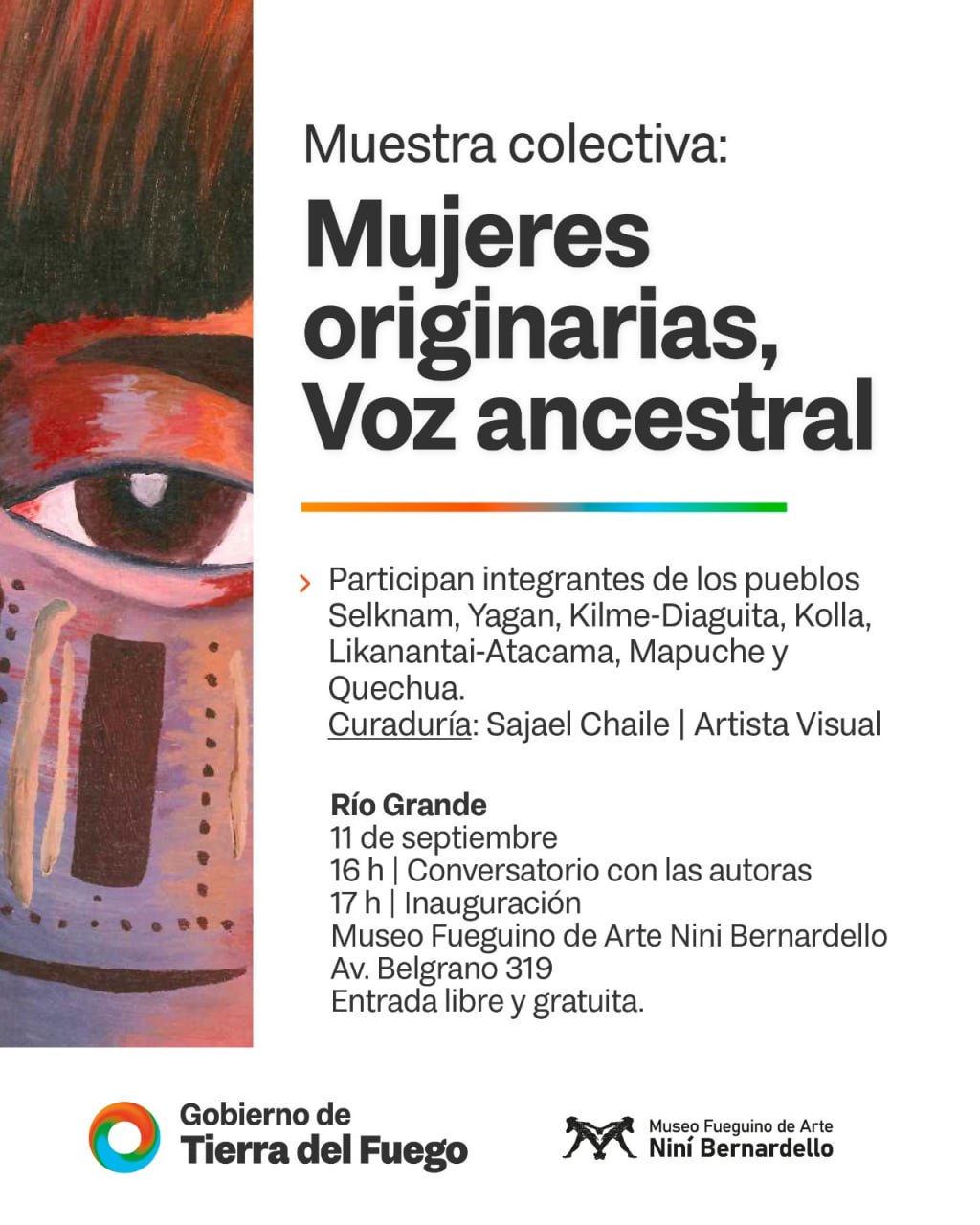 EL GOBIERNO INAUGURARÁ LA MUESTRA “MUJERES ORIGINARIAS: VOZ ANCESTRAL” EN RÍO GRANDE