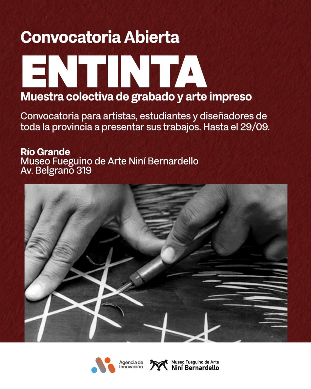 SE ABRE LA CONVOCATORIA PARA «ENTINTA», LA MUESTRA COLECTIVA DE GRABADO Y ARTE IMPRESO