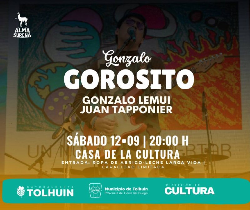 Alma Sureña y la Dirección de Cultura invitan a una Velada Folklórica Solidaria en Tolhuin